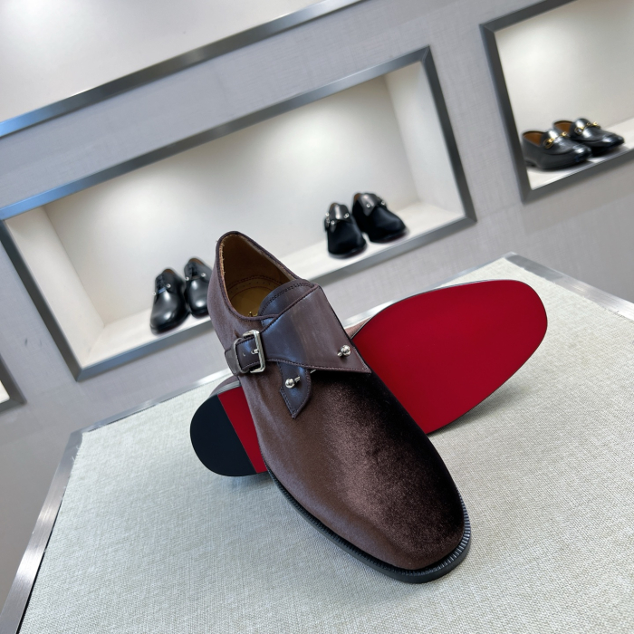 CHRISTIAN LOUBOUTIN Мужские туфли из коровьей кожи