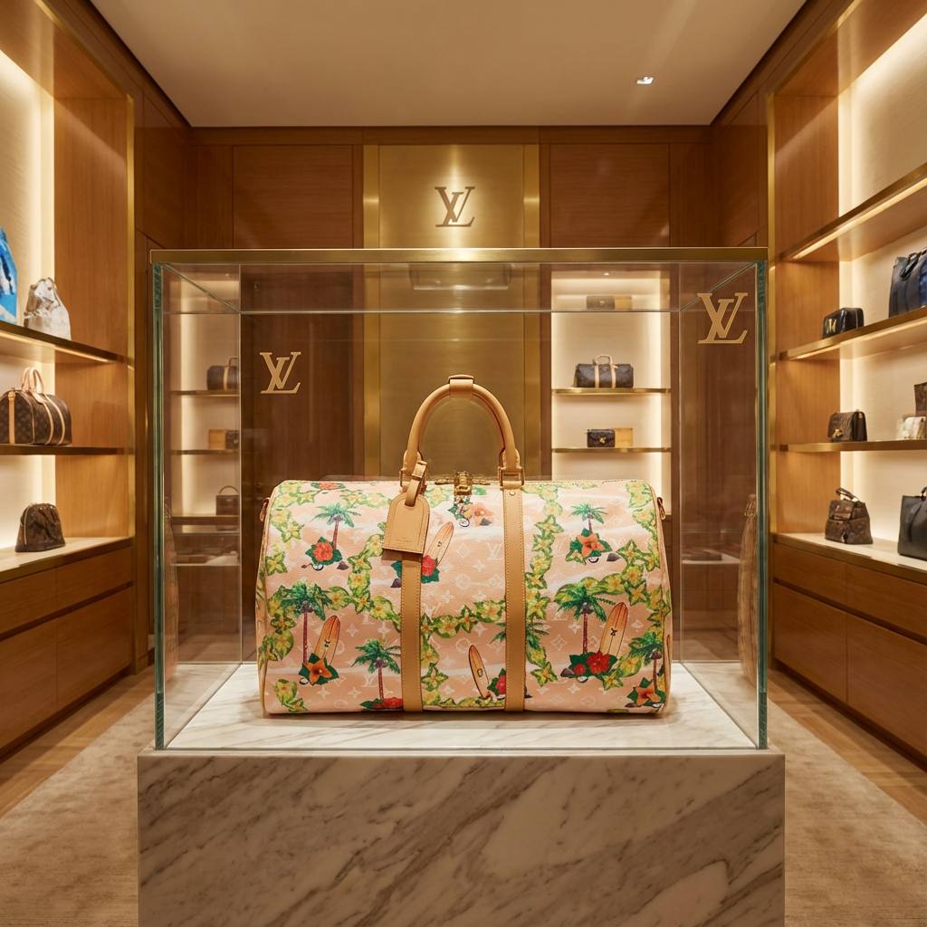 LOUIS VUITTON Мужская дорожная сумка Keepall 50 летняя LOUIS VUITTON Мужская дорожная сумка Keepall 50 летняя