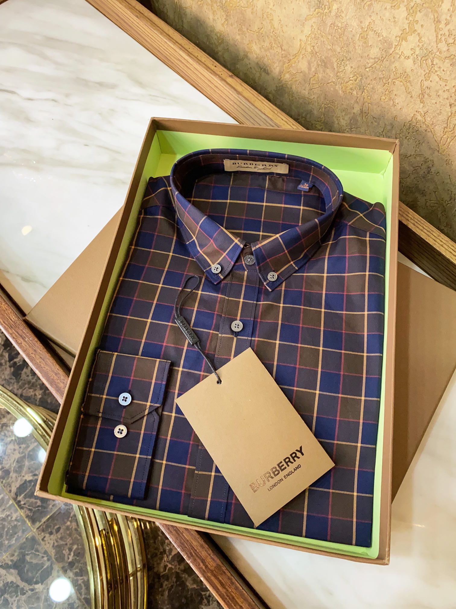 BURBERRY Мужская рубашка в клетку BURBERRY Мужская рубашка в клетку