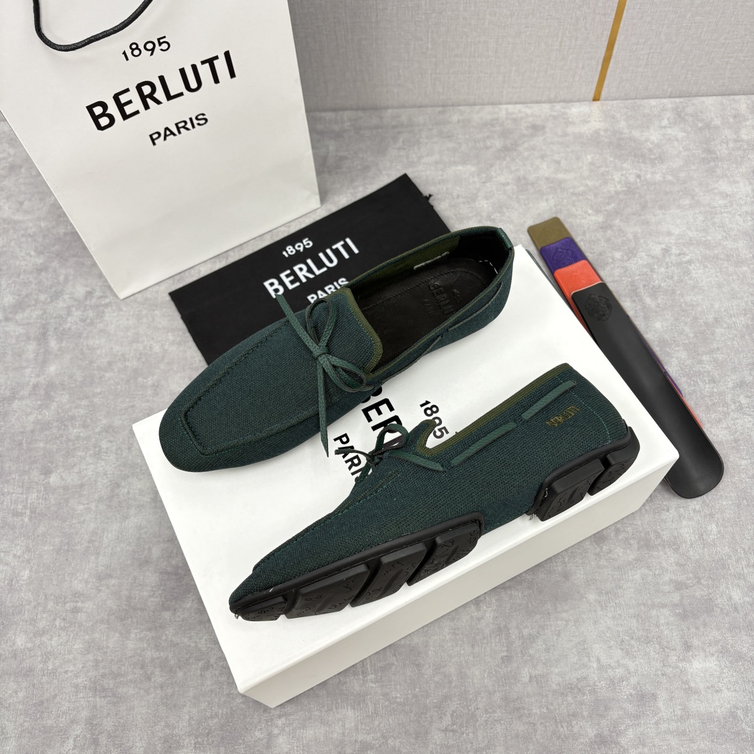 BERLUTI Мужские мокасины текстиль 