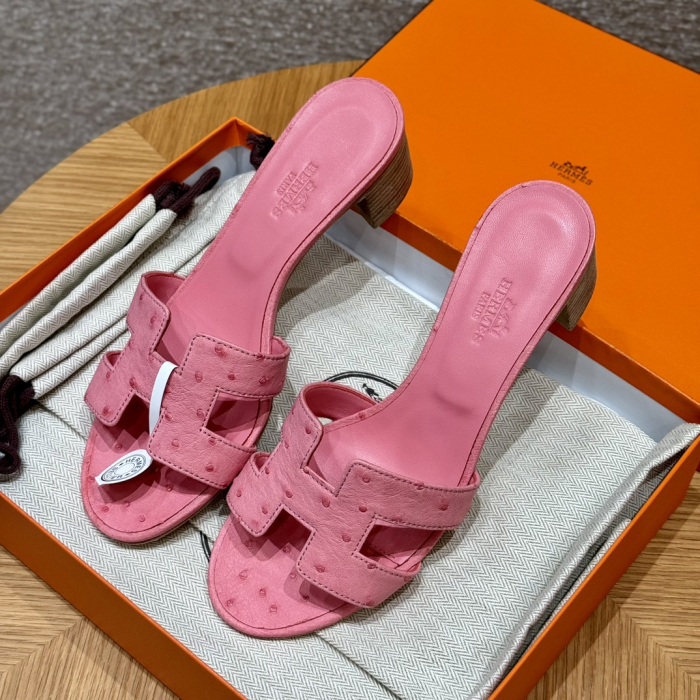 HERMES Женские сандалии Oasis из страуса