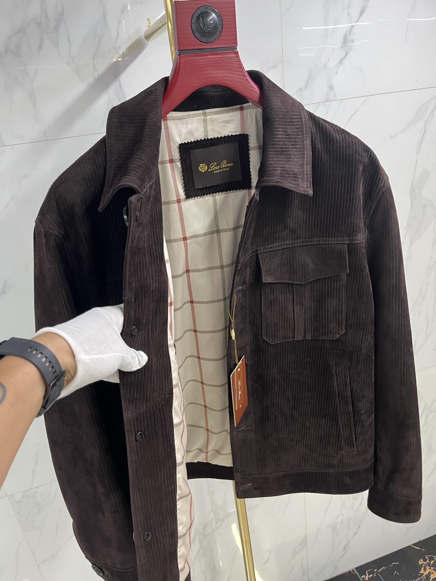 LORO PIANA Мужская куртка из замши LORO PIANA Мужская куртка из замши