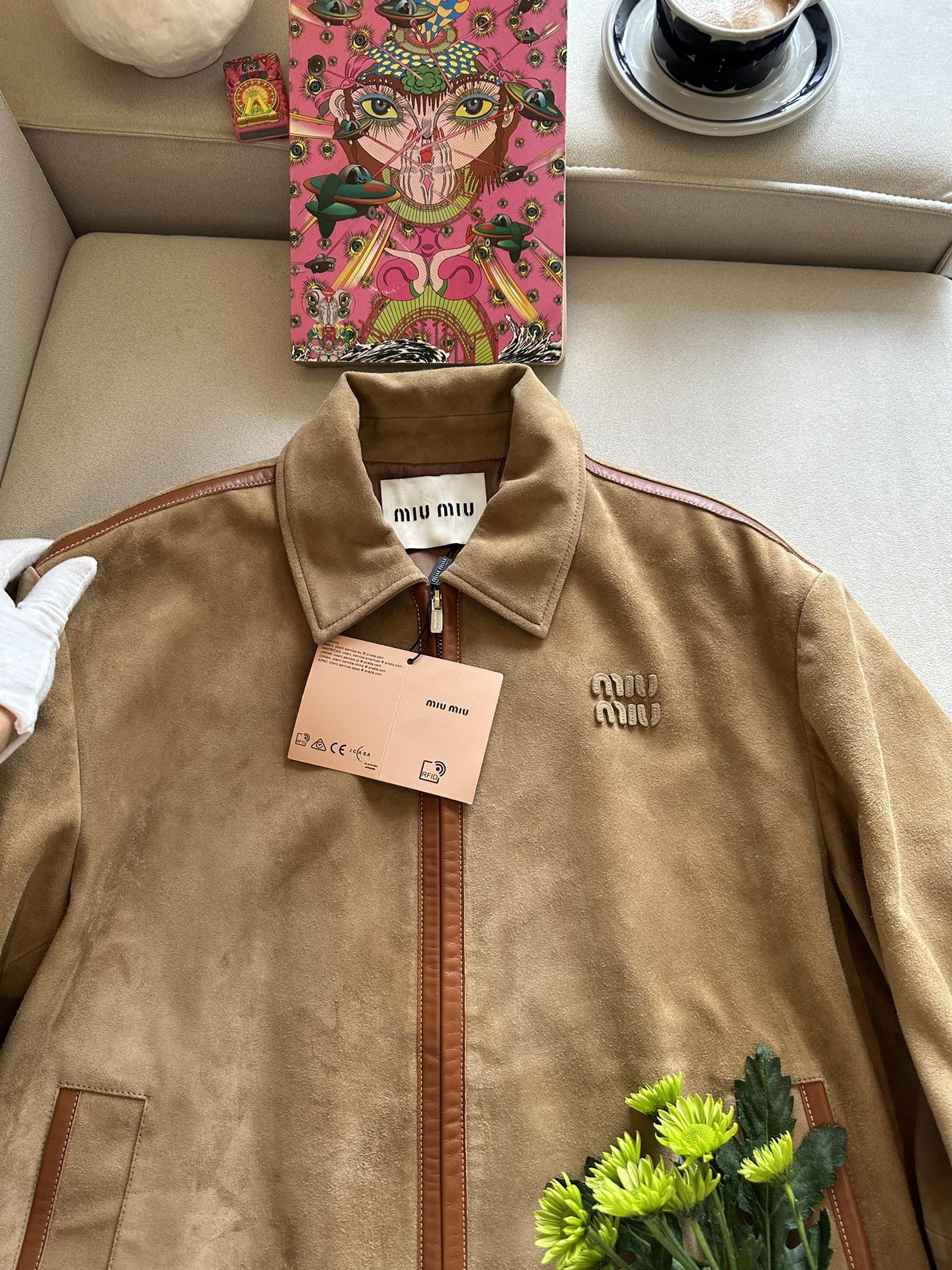 MIU MIU Женская куртка из замши MIU MIU Женская куртка из замши