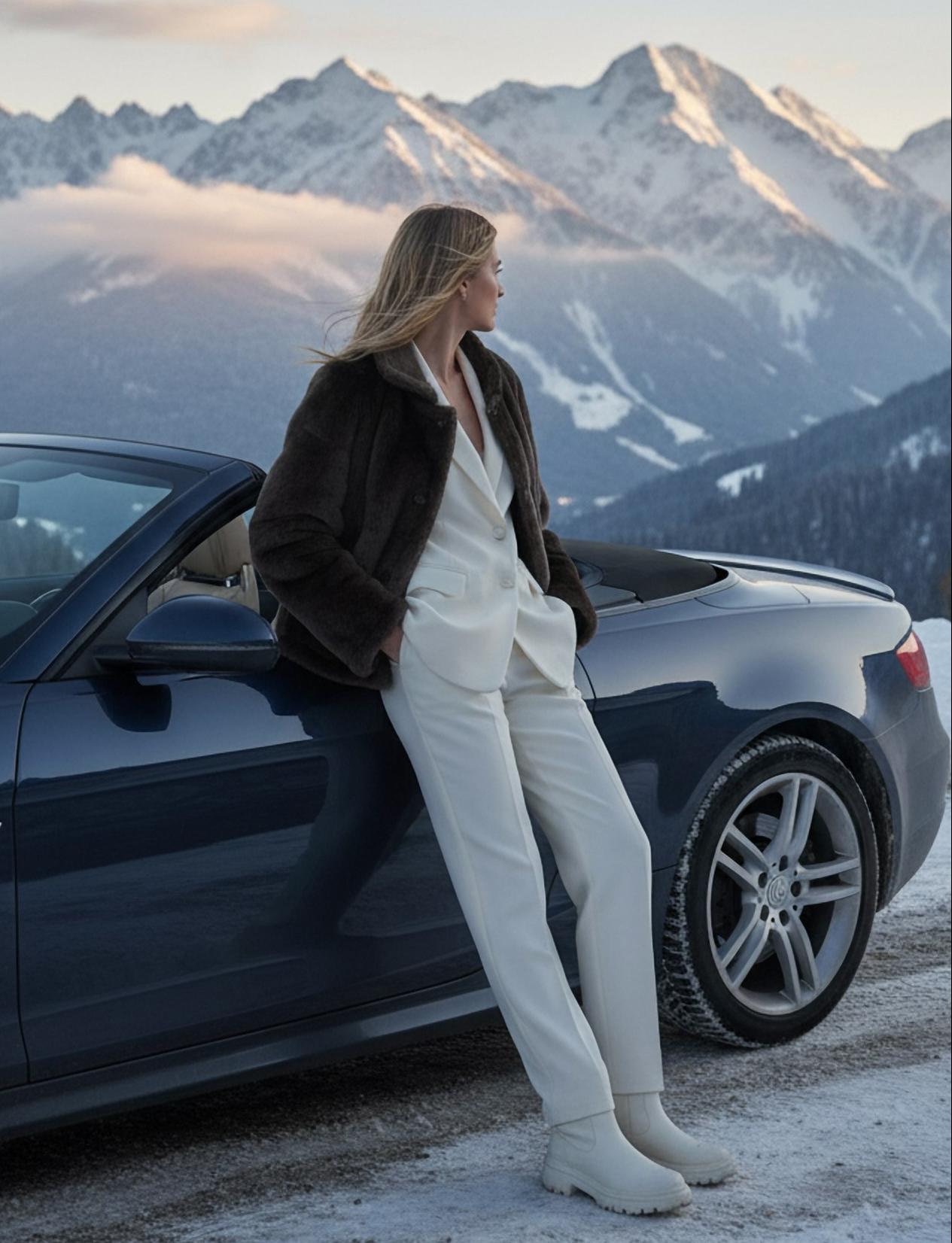 BRUNELLO CUCINELLI Женская шуба из овчины BRUNELLO CUCINELLI Женская шуба из овчины