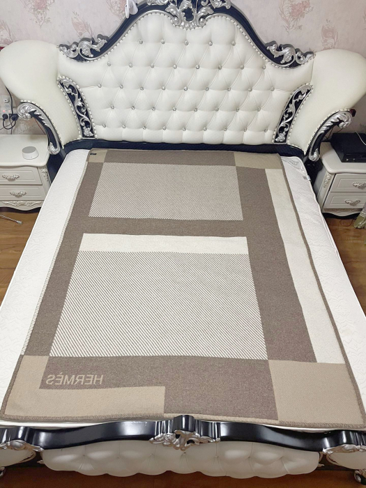 HERMES Плед из шерсти и кашемира Riviera Blanket