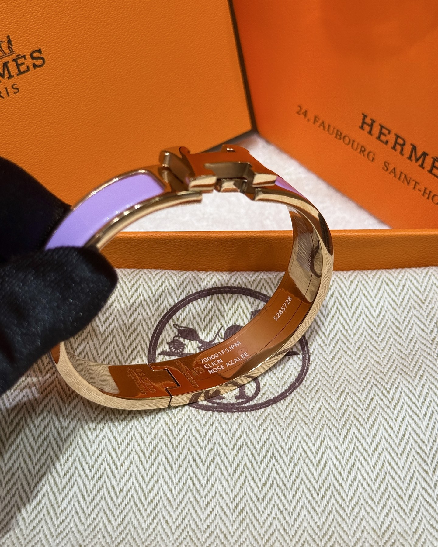 HERMES Браслет Clic H с застёжкой-тогл