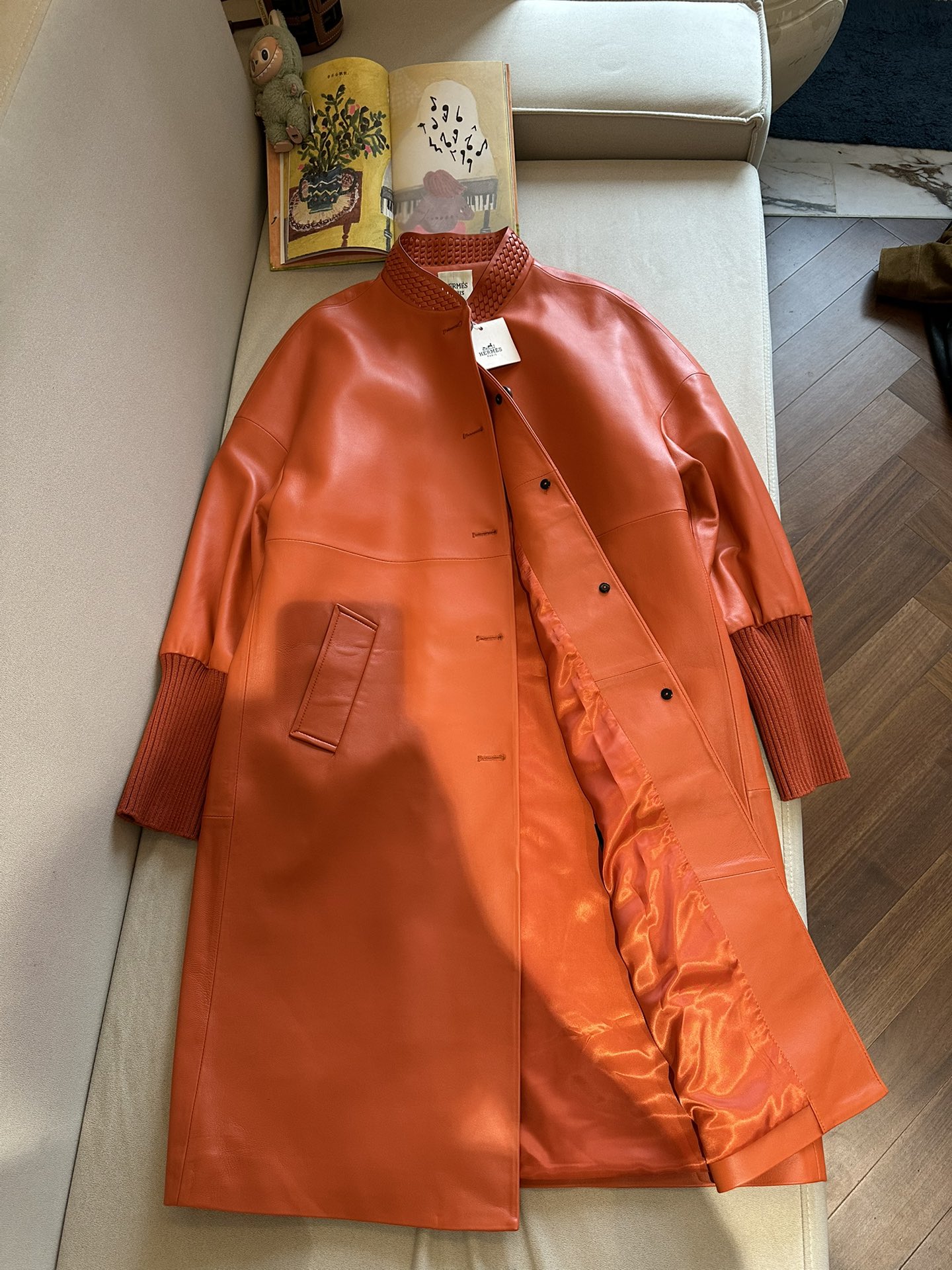 HERMES Женское кожаное пальто HERMES Женское кожаное пальто