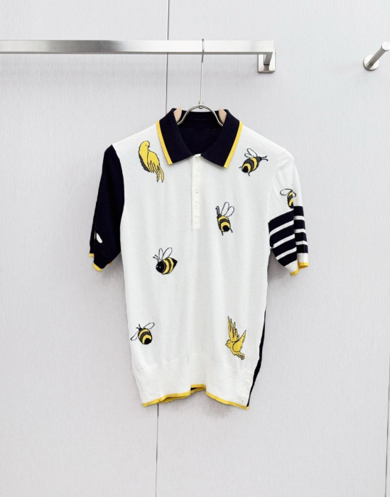 THOM BROWNE Мужская футболка-поло