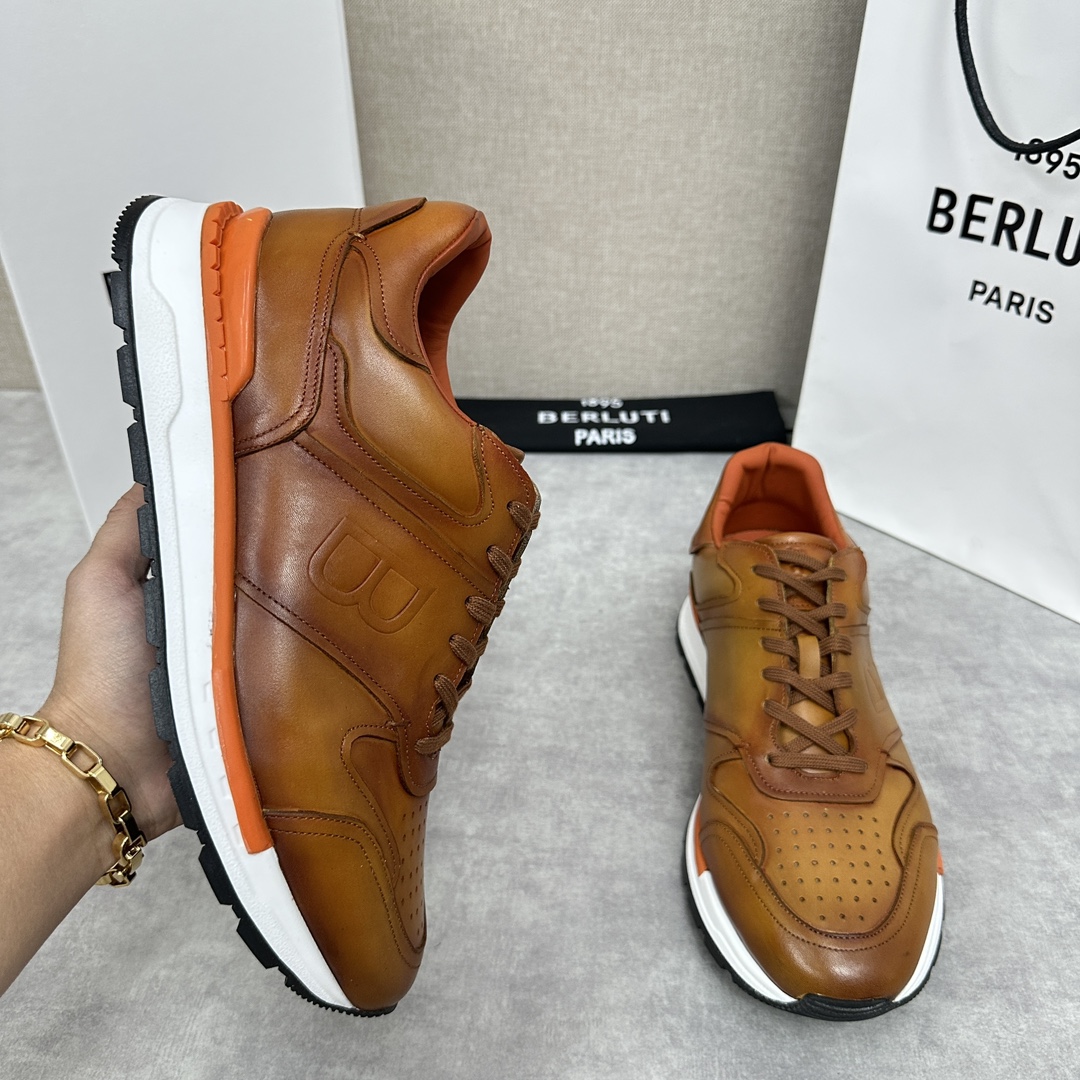 BERLUTI Мужские кроссовки Fast Track