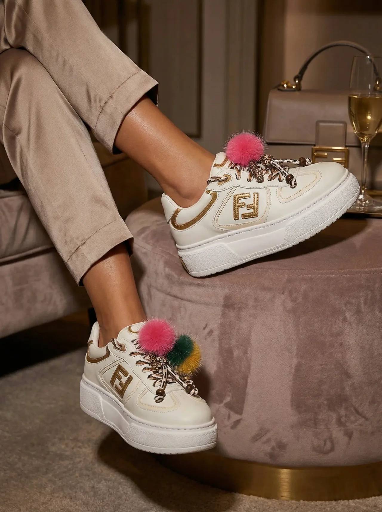 FENDI Женские кроссовки Match FENDI Женские кроссовки Match