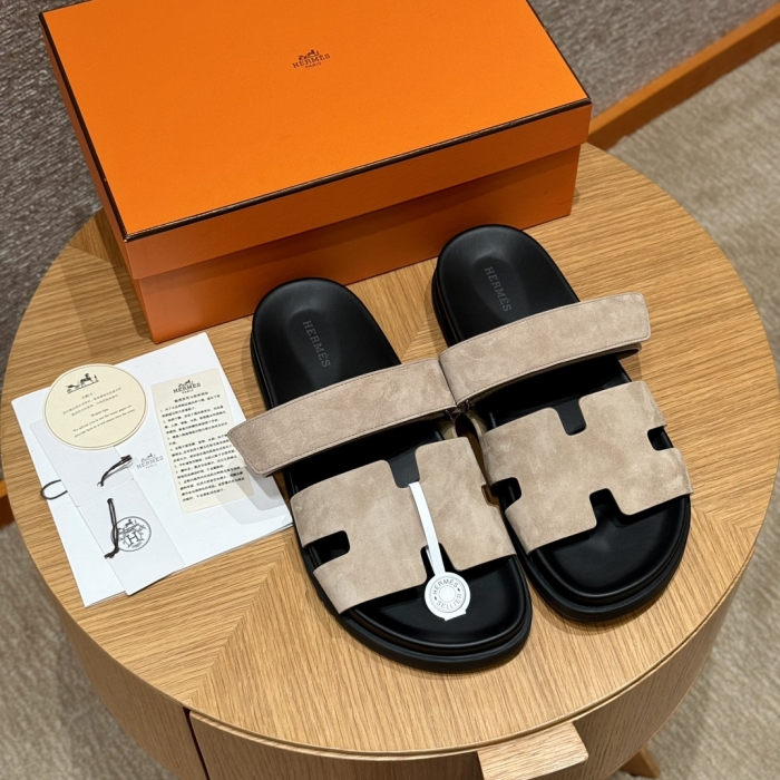 HERMES Мужские сандалии Chypre замша