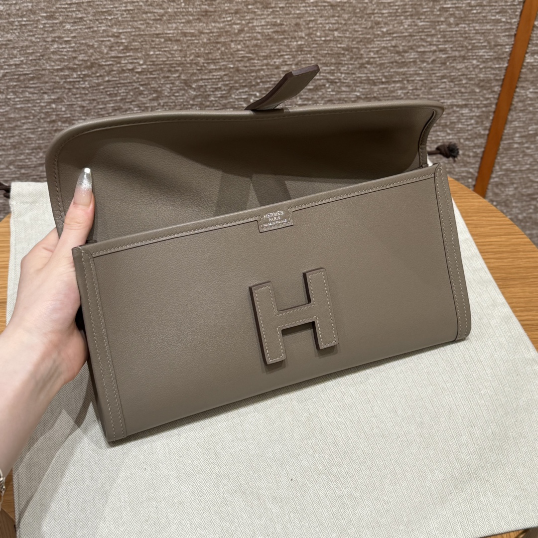 HERMES Женская сумка Jige Elan 29 см 18/Etoupe Swift HERMES Женская сумка Jige Elan 29 см 18/Etoupe Swift