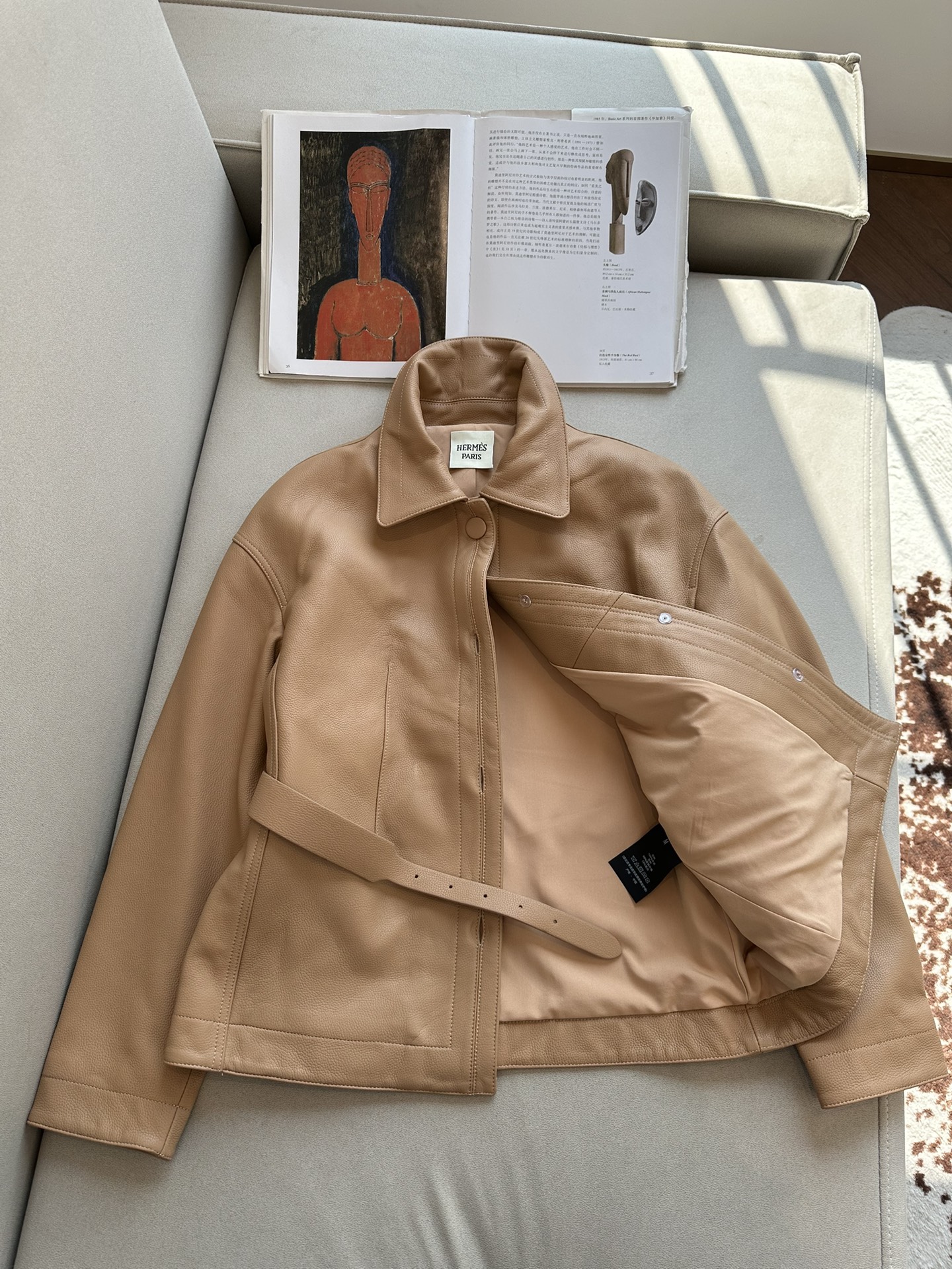 HERMES Женская кожаная куртка HERMES Женская кожаная куртка