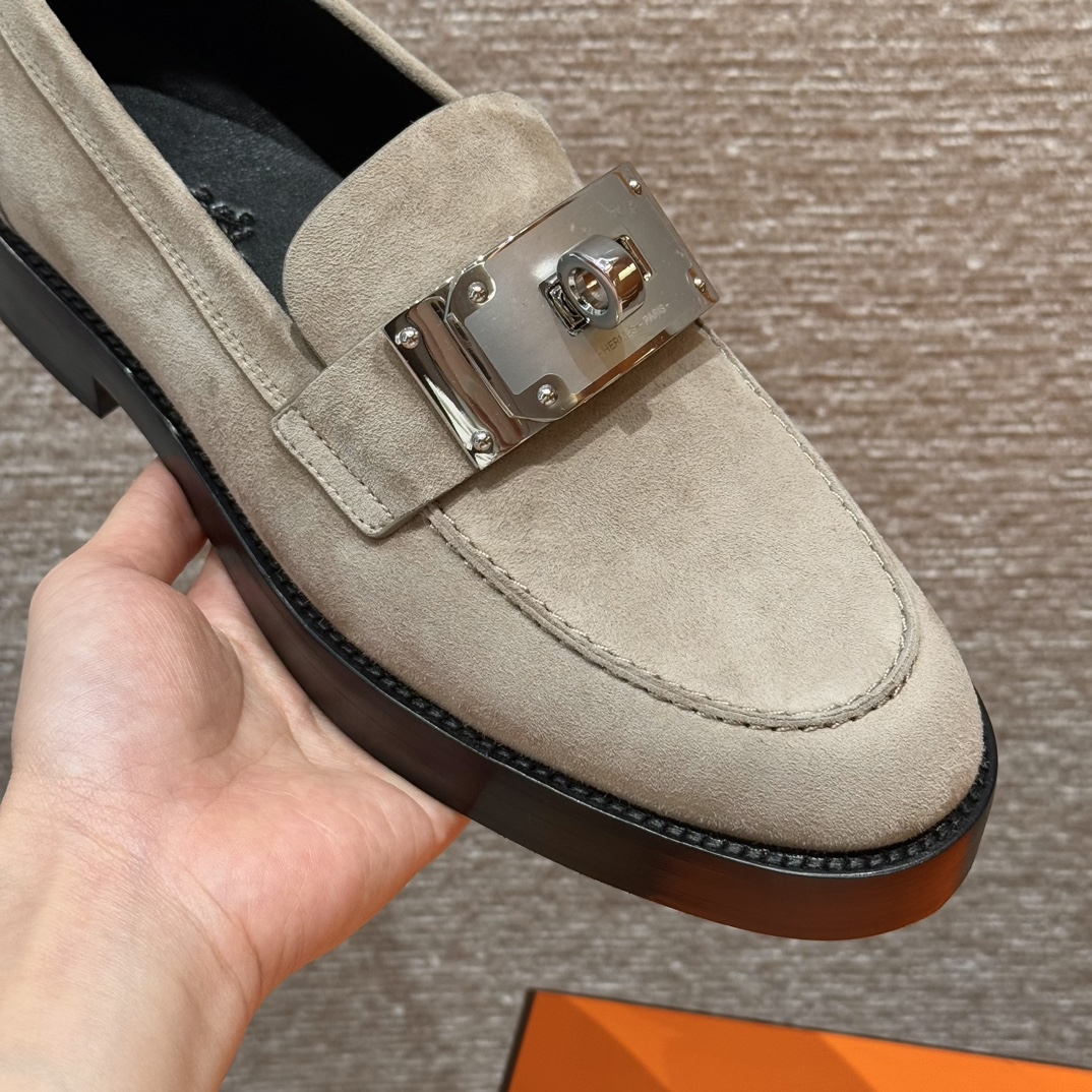 HERMES Женские лоферы Hot из замши HERMES Женские лоферы Hot из замши