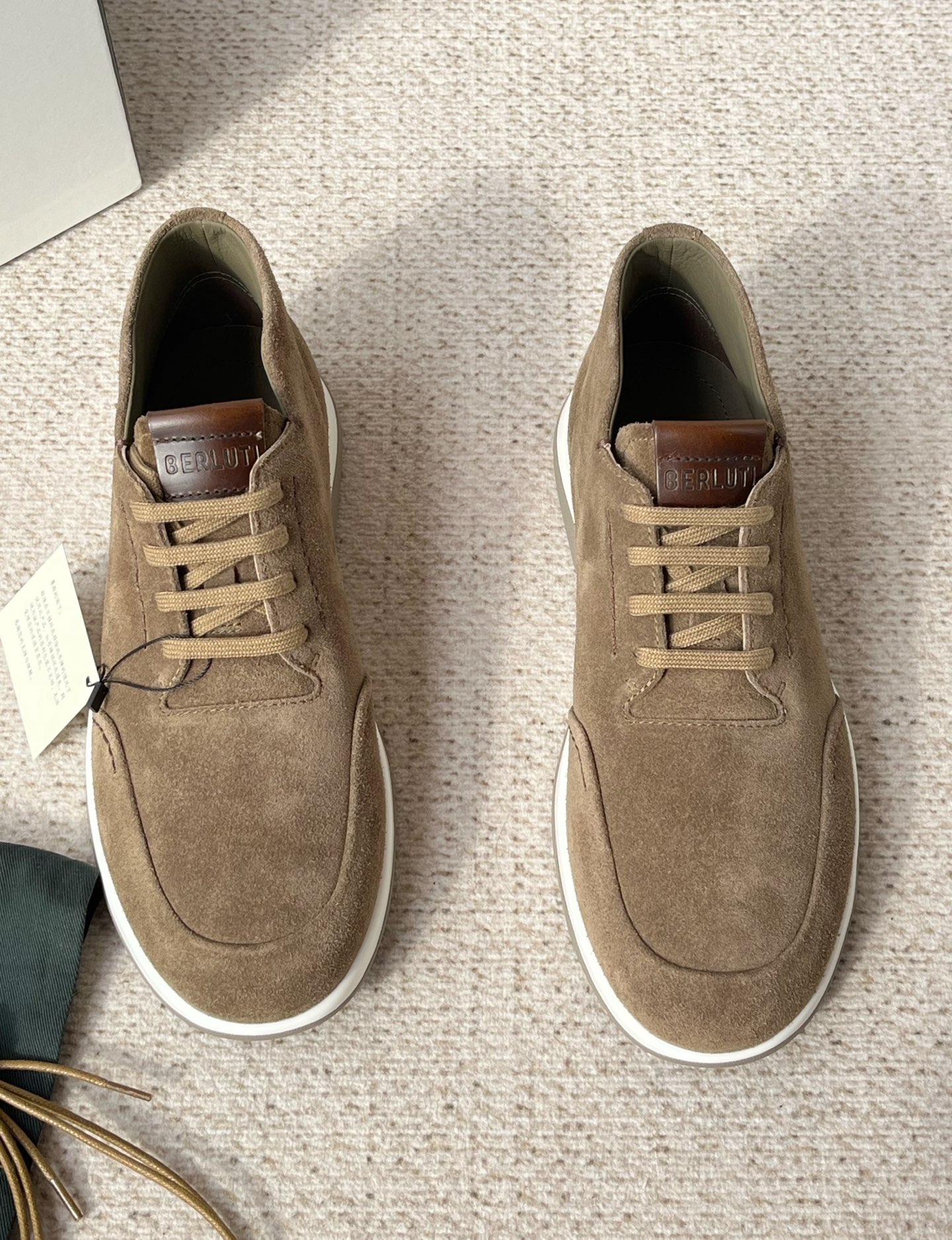 BERLUTI Мужские кроссовки из телячьей кожи 