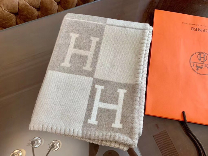 HERMES Плед из шерсти и кашемира