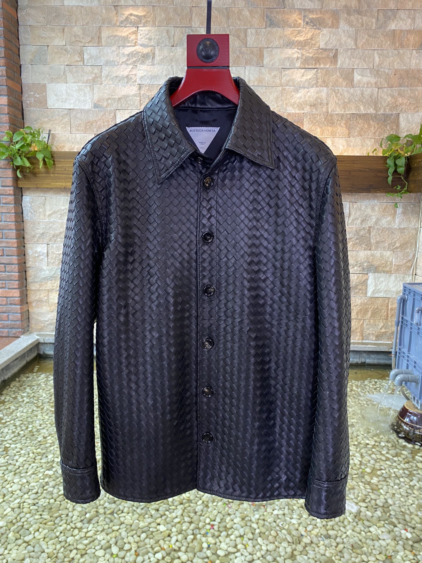 BOTTEGA VENETA Мужская кожаная куртка BOTTEGA VENETA Мужская кожаная куртка