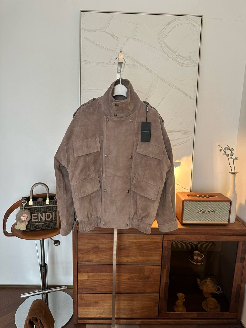 SAINT LAURENT Женская кожаная куртка SAINT LAURENT Женская кожаная куртка