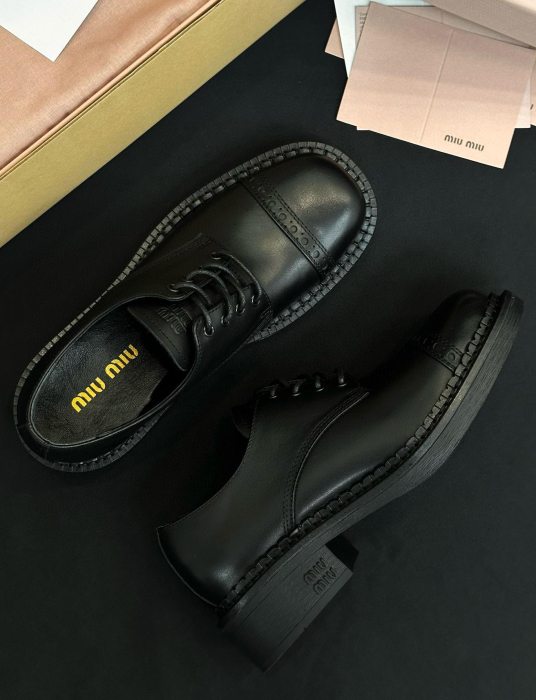 MIU MIU Женские ботинки из телячьей кожи