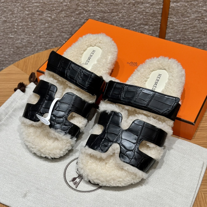 HERMES Женские сандалии Chypre кожа аллигатора