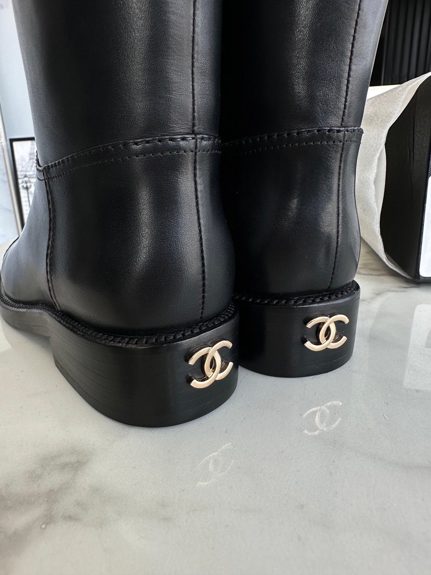 CHANEL Женские высокие сапоги 23S CHANEL Женские высокие сапоги 23S