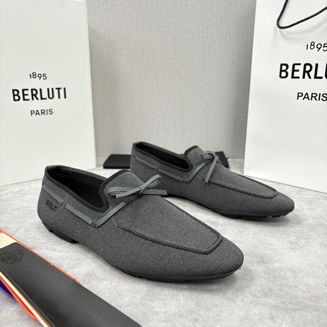 BERLUTI Мужские мокасины текстиль 