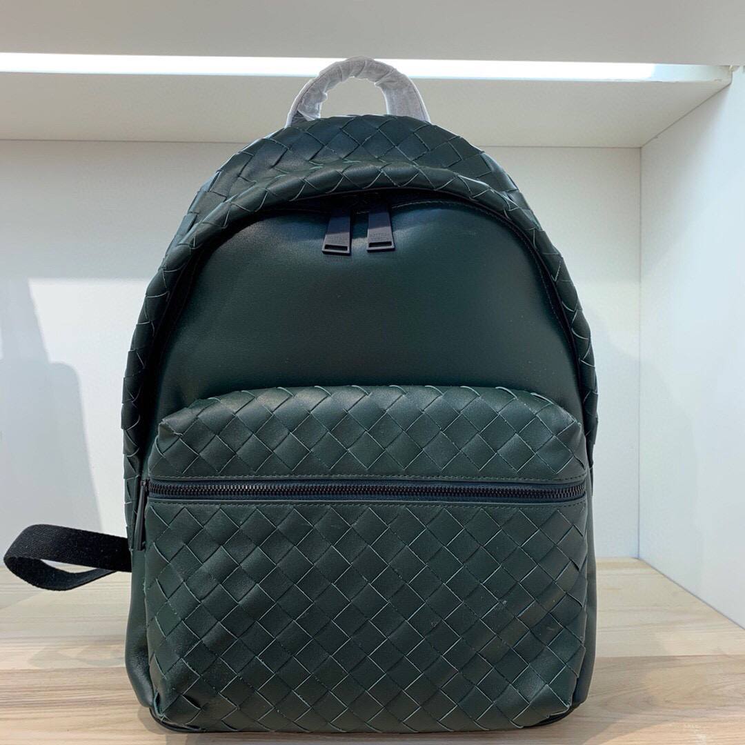 BOTTEGA VENETA (БОТТЕГА ВЕНЕТА) Мужской зеленый рюкзак 