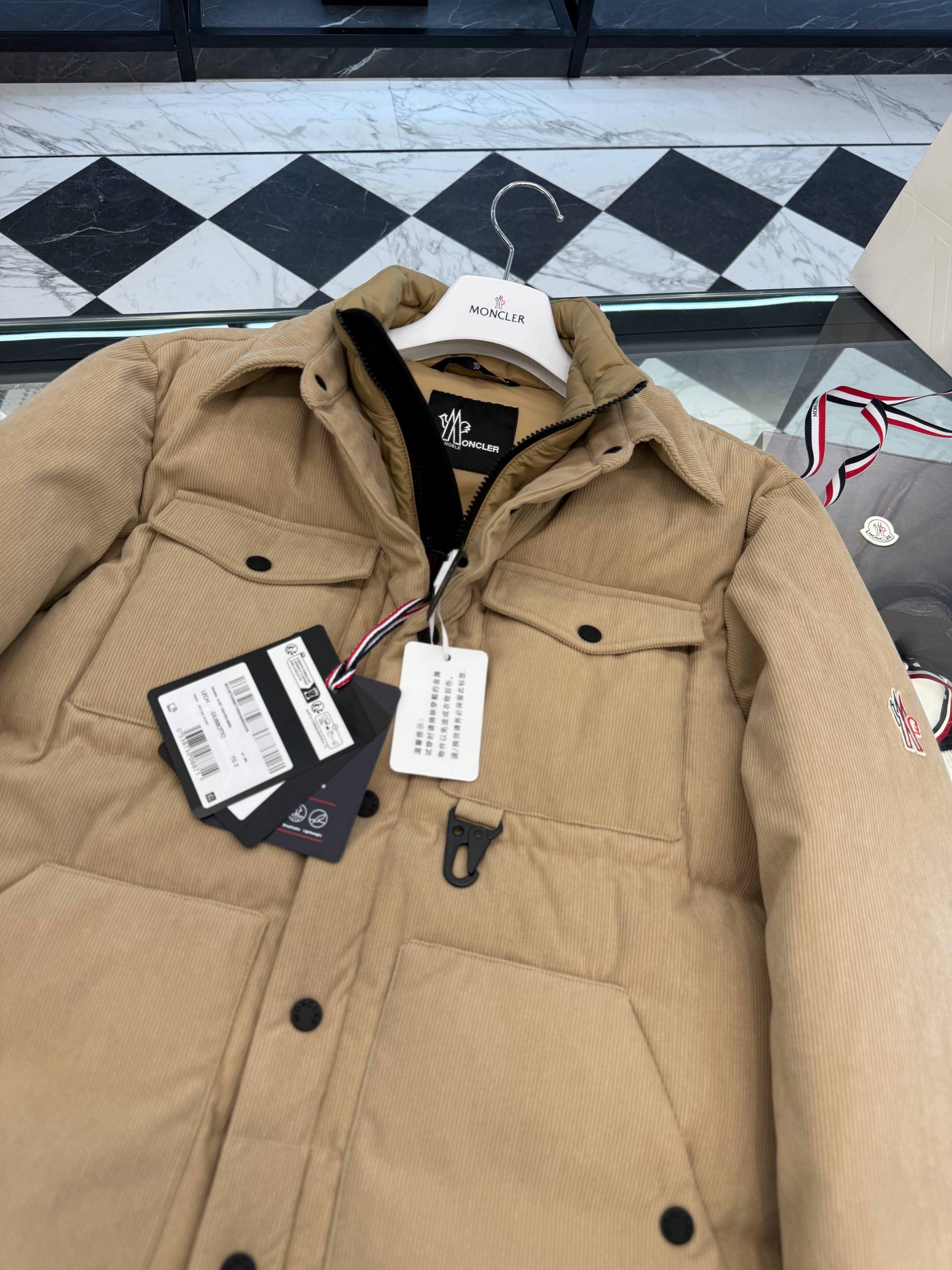 MONCLER Мужская куртка из вельвета MONCLER Мужская куртка из вельвета