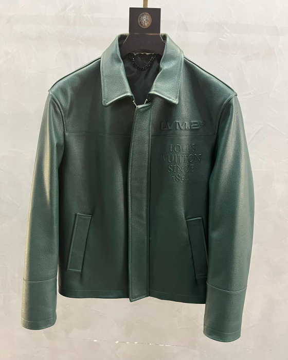 LOUIS VUITTON Мужская кожаная куртка