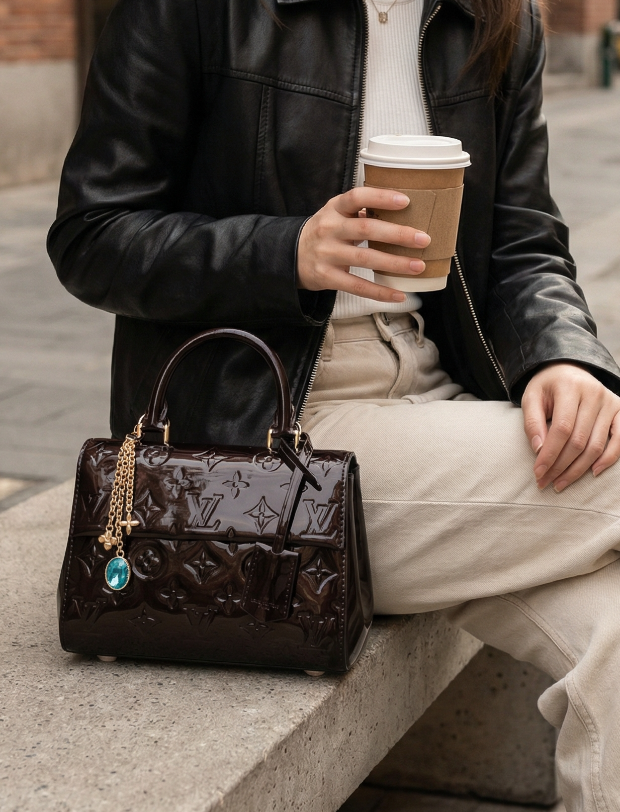 LOUIS VUITTON Женская сумка Cluny mini M27173 LOUIS VUITTON Женская сумка Cluny mini M27173