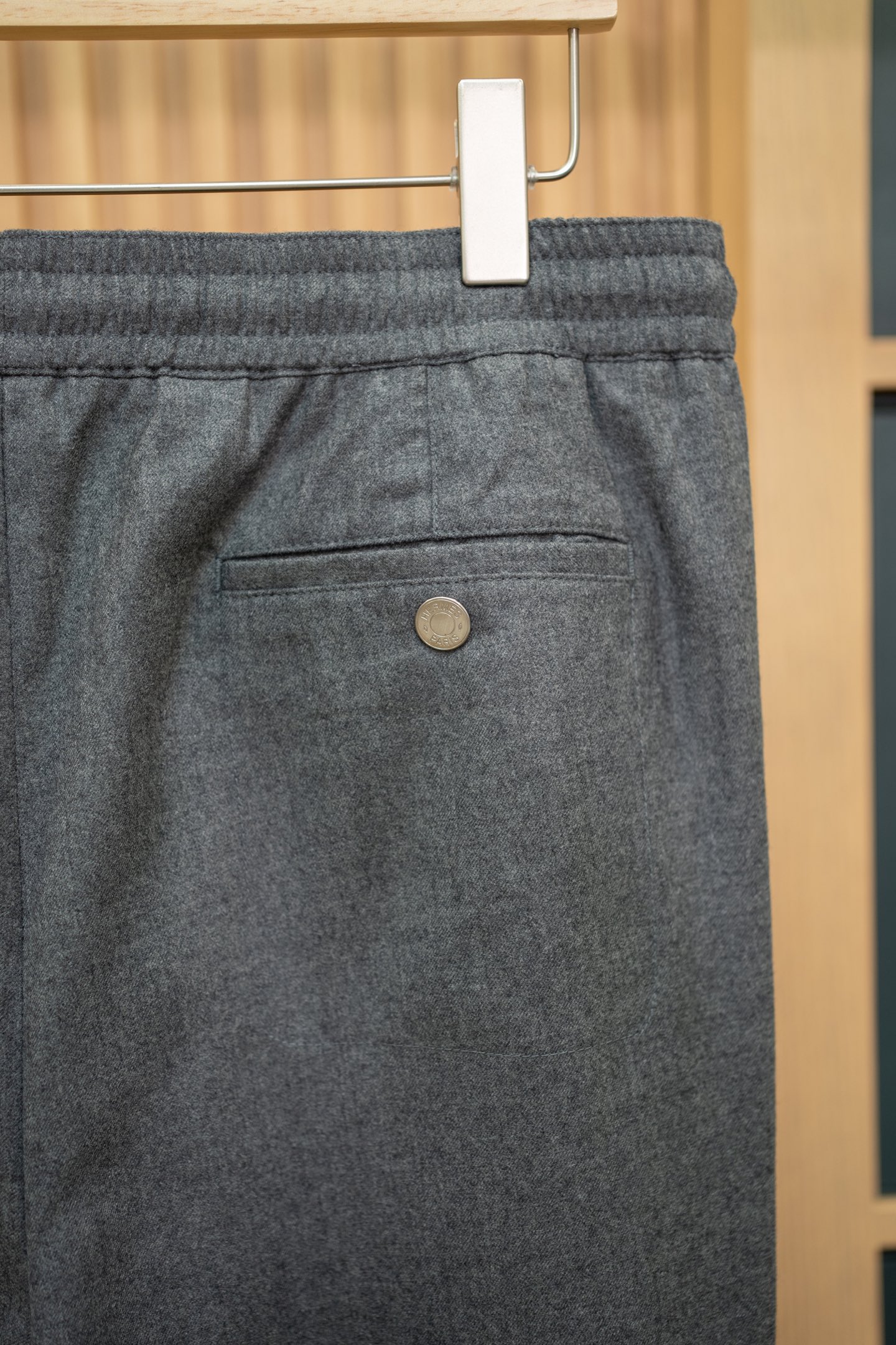 HERMES Мужские брюки‑джоггеры из шерсти 