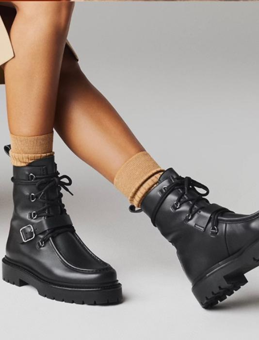 HERMES Женские ботинки Land телячья кожа