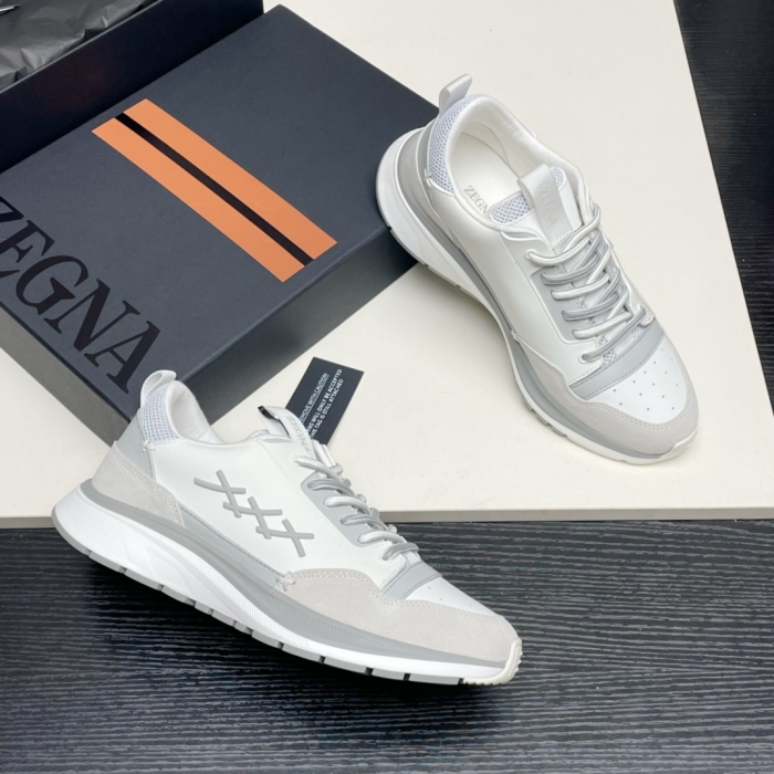 ERMENEGILDO ZEGNA Мужские кроссовки из коровьей кожи