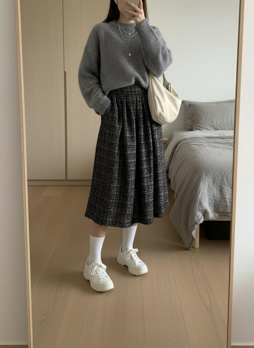 CHANEL Женская юбка из твида CHANEL Женская юбка из твида