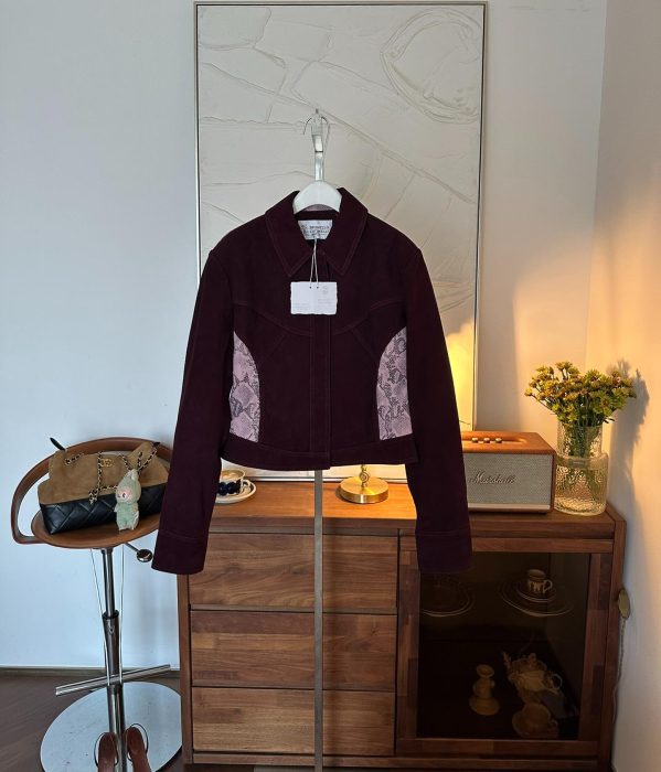 BRUNELLO CUCINELLI Женский кожаный жакет