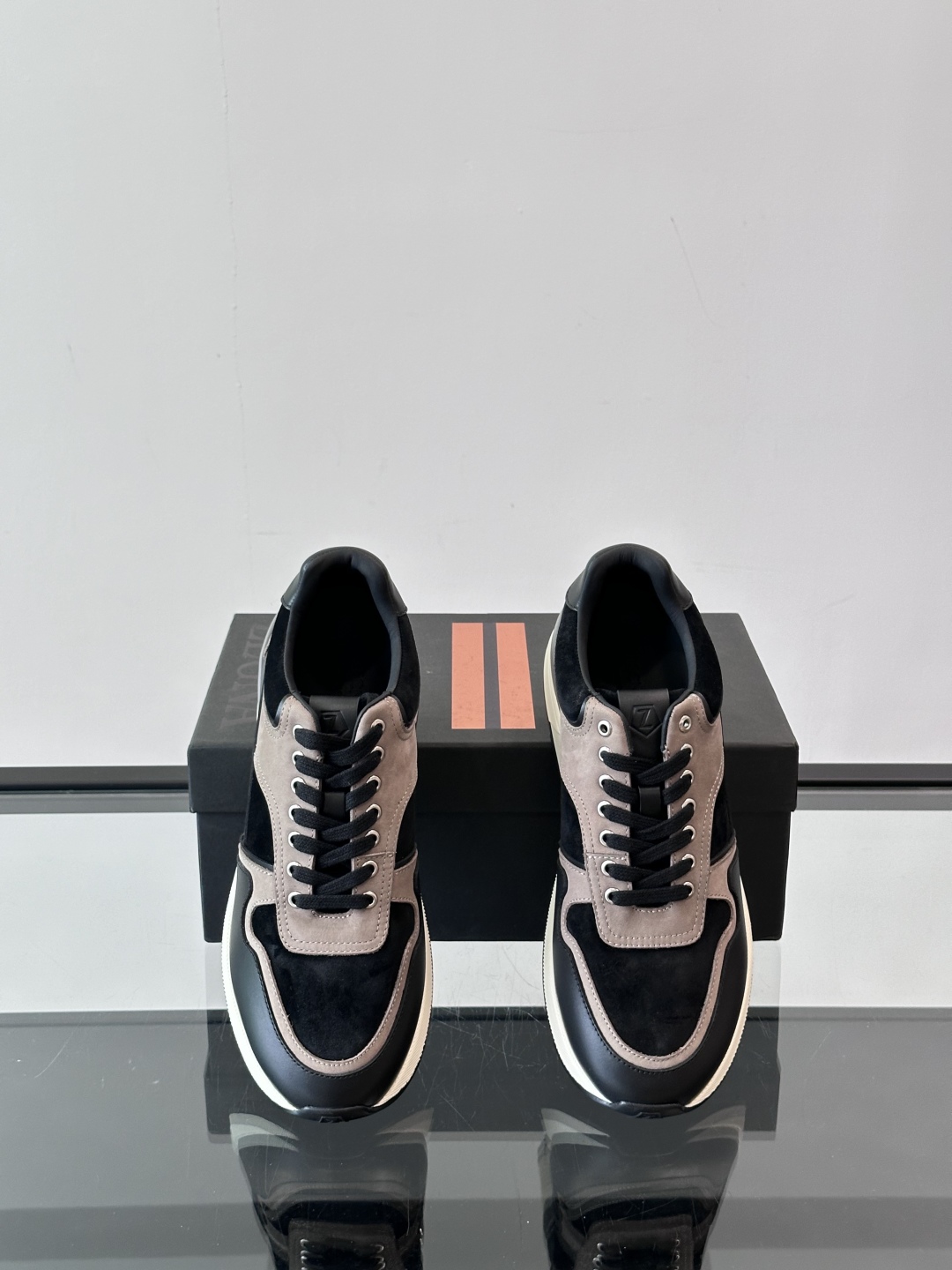 ERMENEGILDO ZEGNA Мужские кроссовки телячья кожа ERMENEGILDO ZEGNA Мужские кроссовки телячья кожа