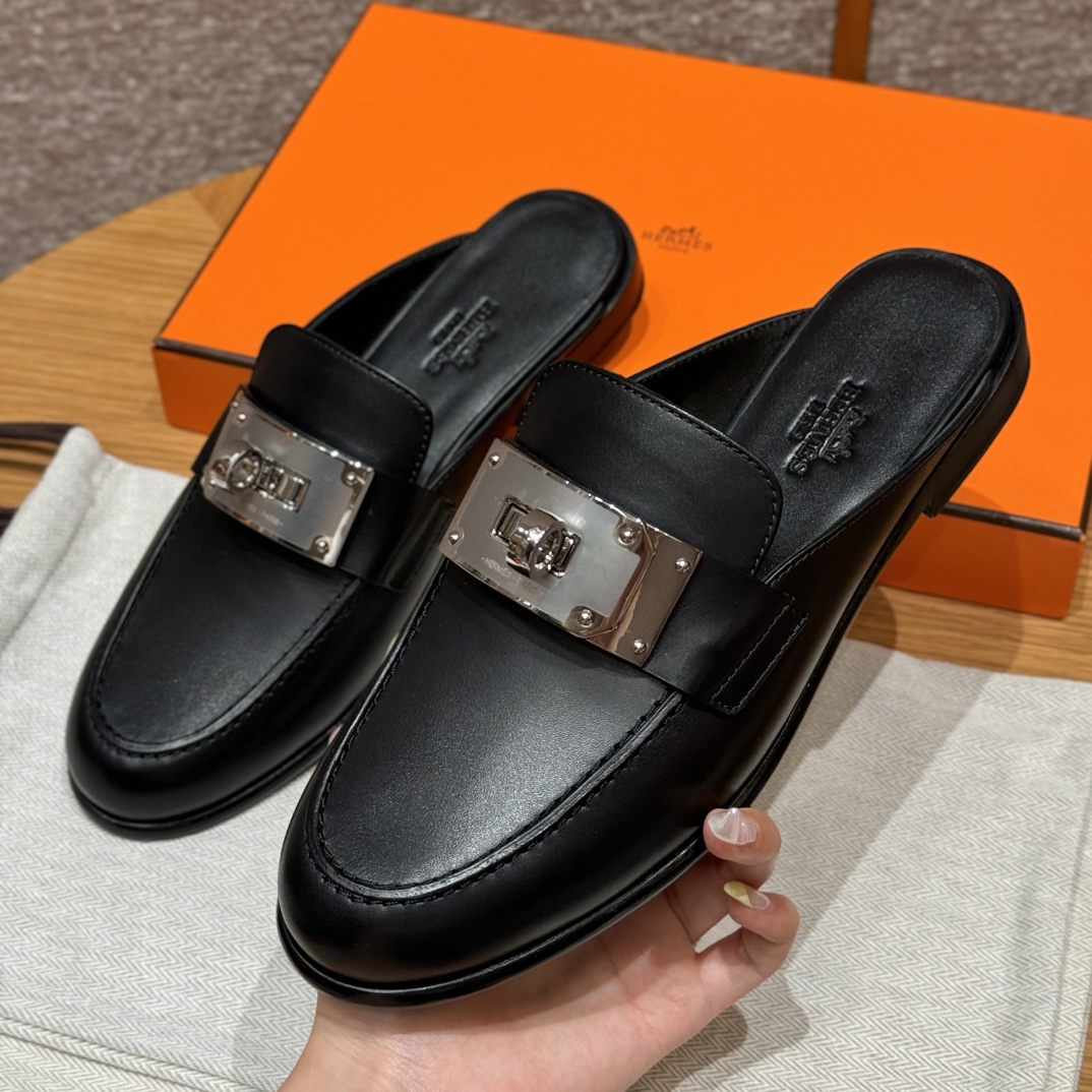 HERMES Женские мюли Lota телячья кожа