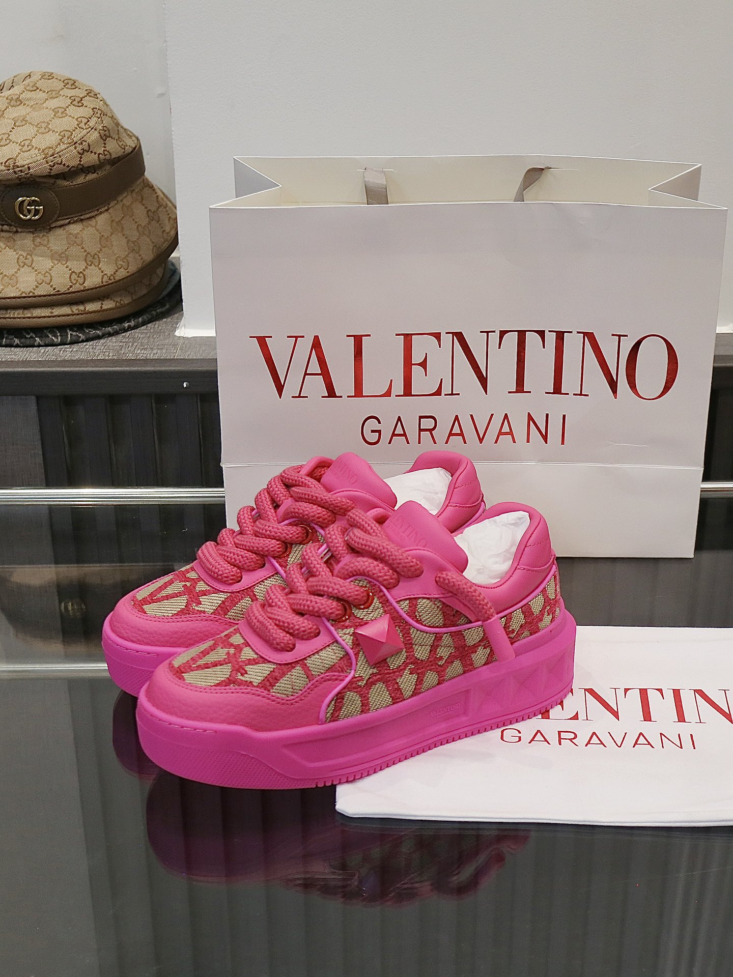 VALENTINO Кроссовки One Stud XL комбинированные