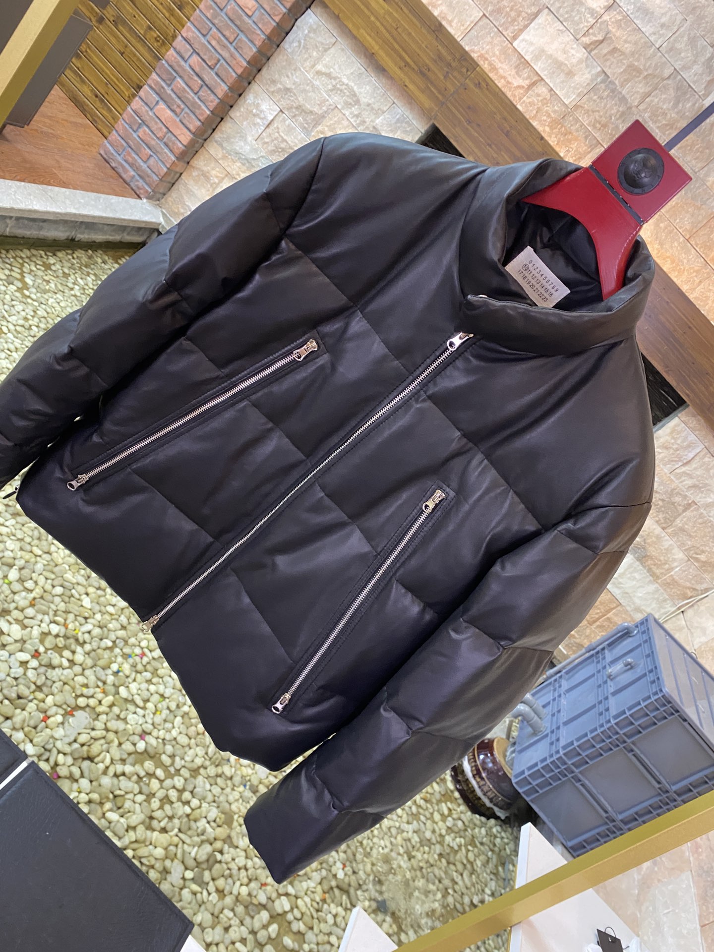 MAISON MARGIELA Мужская кожаная куртка MAISON MARGIELA Мужская кожаная куртка