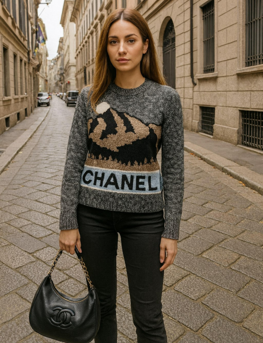 CHANEL Женский вязаный свитер