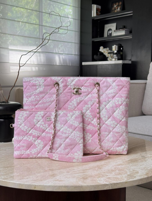 CHANEL Женская сумка Coco Beach shopping Деним