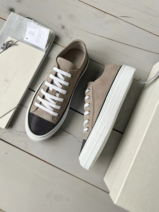 BRUNELLO CUCINELLI Женские сникеры из замши Monile 