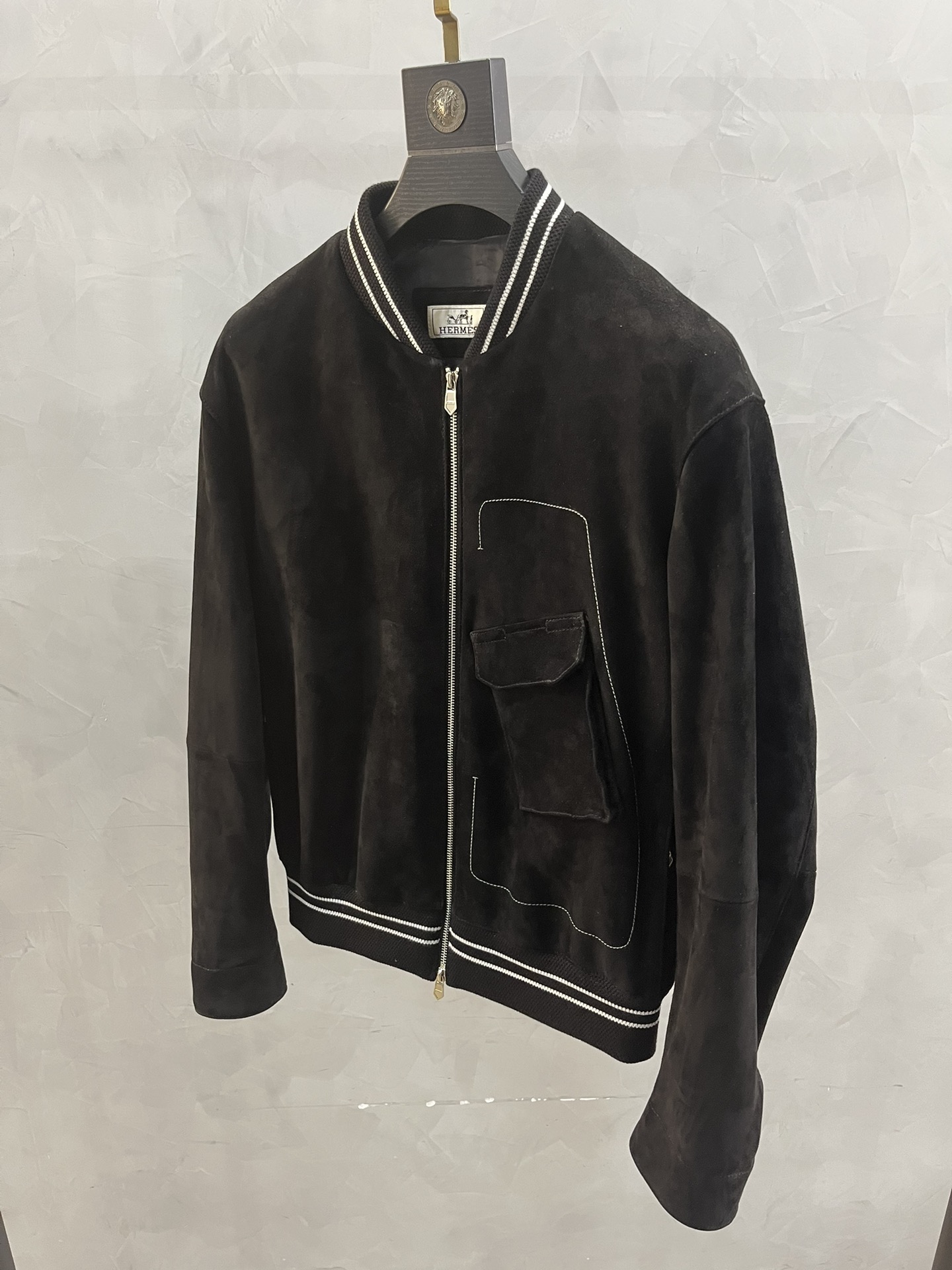 HERMES Мужская куртка из замши HERMES Мужская куртка из замши