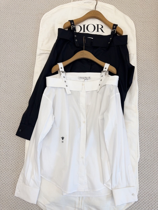 CHRISTIAN DIOR Женская рубашка с открытыми плечами