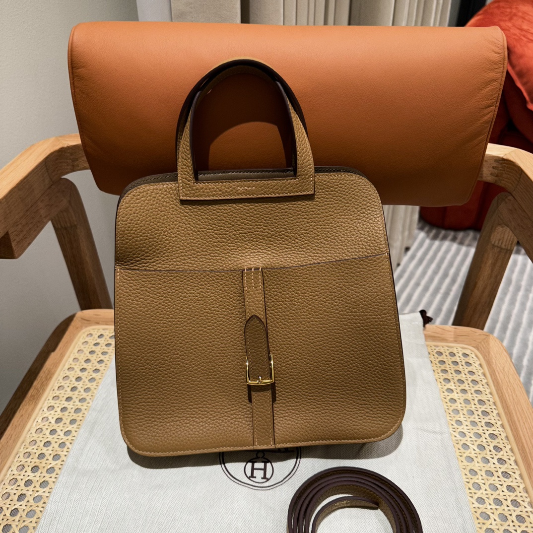 HERMES Женская сумка Halzan 25 см 4B Clemence HERMES Женская сумка Halzan 25 см 4B Clemence