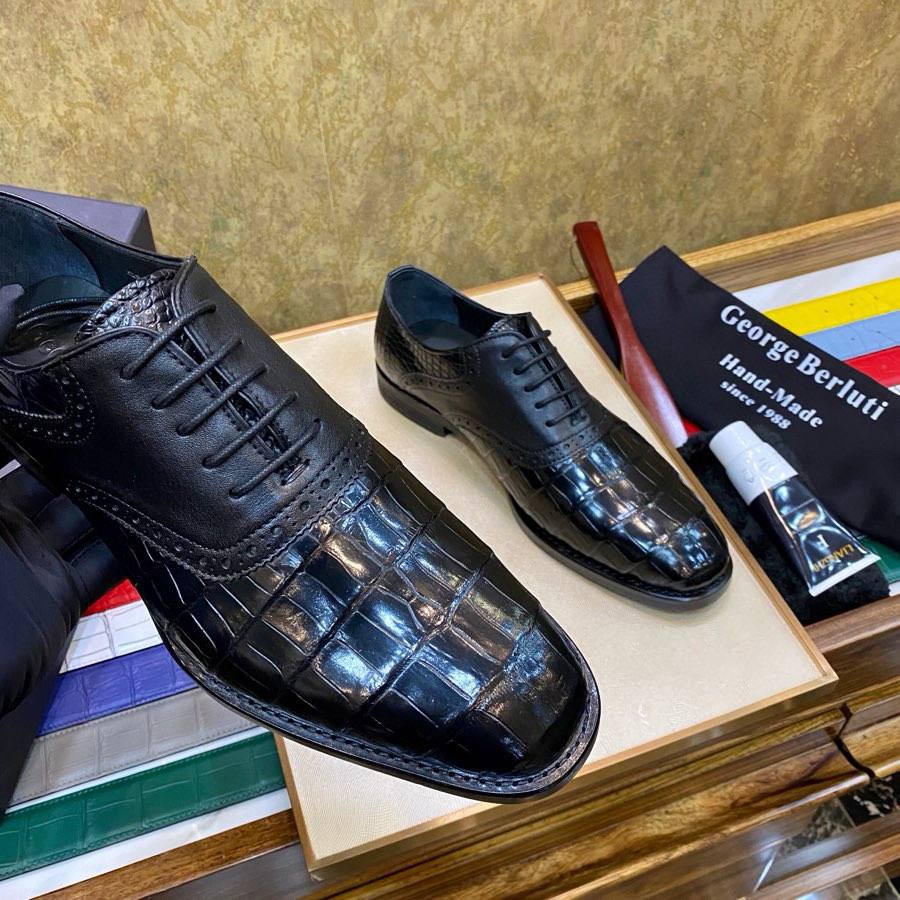 BERLUTI Мужские туфли из кожи крокодила BERLUTI Мужские туфли из кожи крокодила