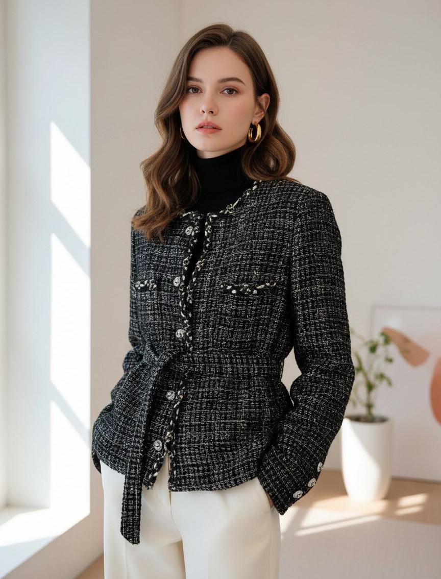 CHANEL Женский пиджак из твида CHANEL Женский пиджак из твида