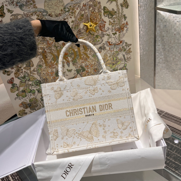 CHRISTIAN DIOR Женская сумка Book Tote Butterfly Around the World