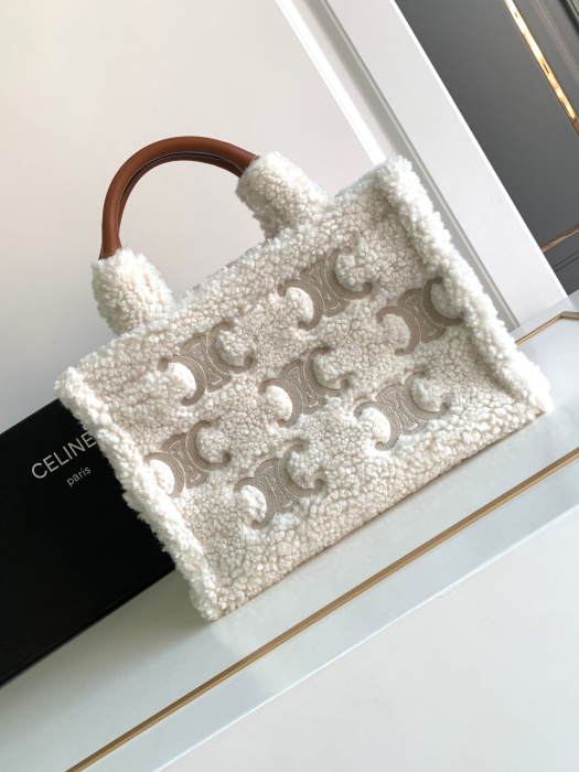  CELINE Женская сумка CABAS THAIS из шерсти