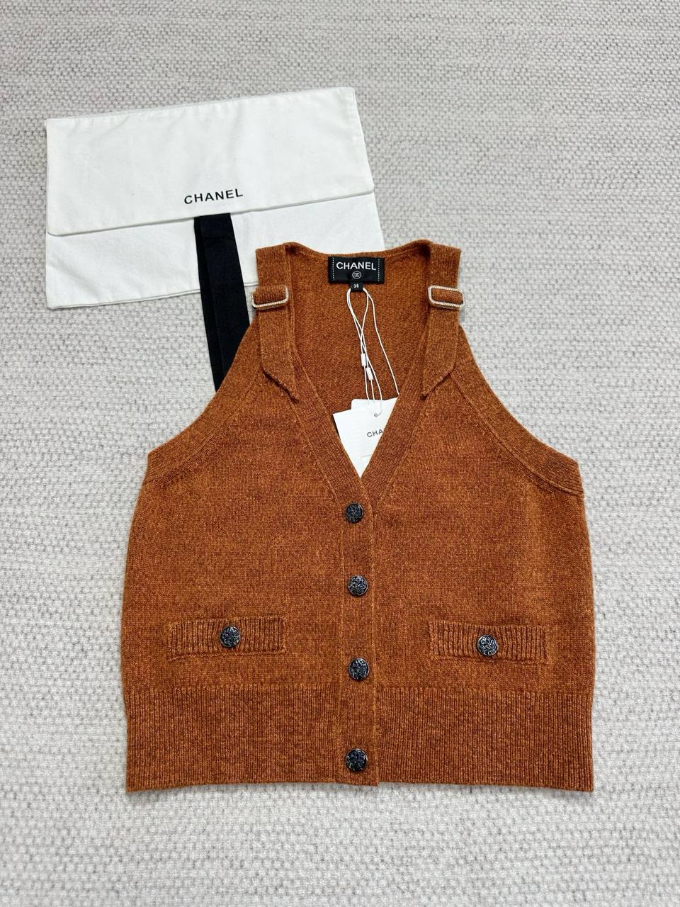 CHANEL Женский жилет из шерсти CHANEL Женский жилет из шерсти